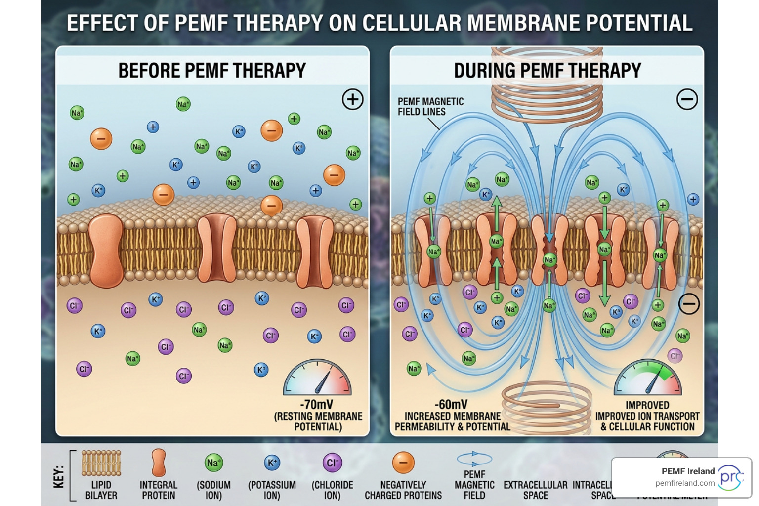 cellular membrane potential changes during PEMF cellular membrane potential changes during PEMF
